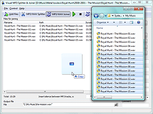 Visual MP3 Splitter & Joiner - drag and drop