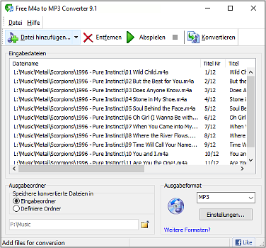 Free M4a to MP3 Converter