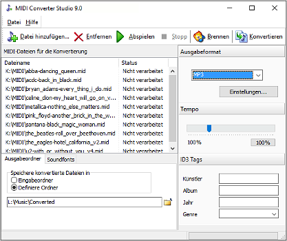 MIDI Converter Studio