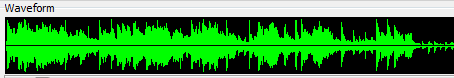 Wellenform in MP3/WAV Splitter