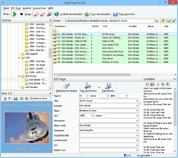 MP3 Dateien haben korrekte ID3-Tags
