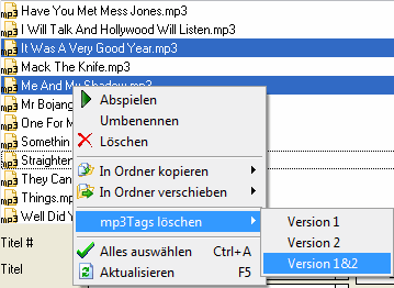 ID3 Tags lschen