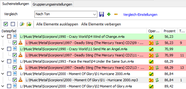 M4a Dateien werden jetzt auch gescannt