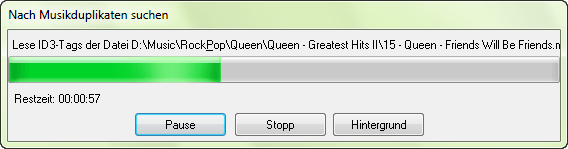 Suche doppelte Dateien nach ID3-Tags